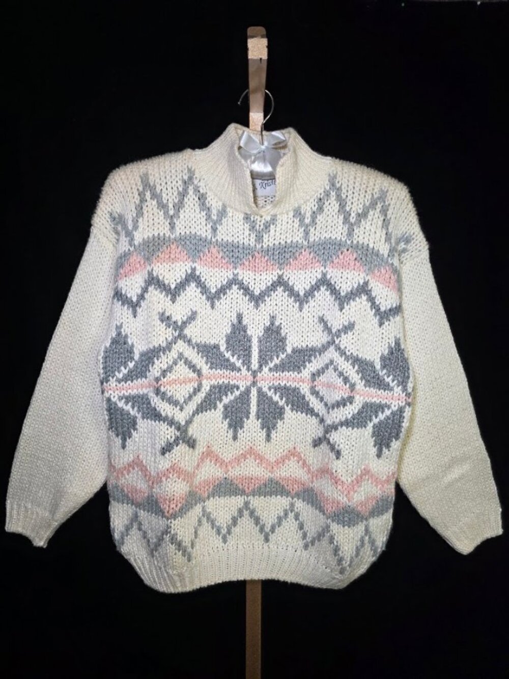 Vintage B.J. Kristen Handknit Sweater Women's L